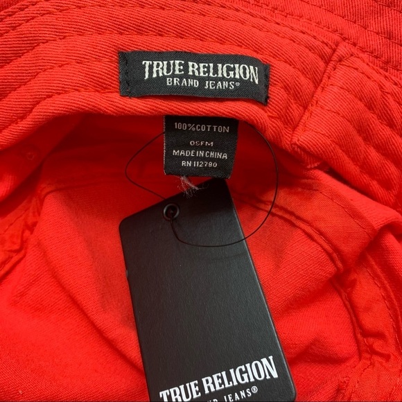 True Religion Red True Bucket Hat - Picture 8 of 10